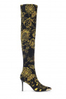 Versace Jeans Couture BLACK Heeled knee-high boots