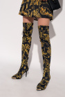 Versace Jeans Couture BLACK Heeled knee-high boots