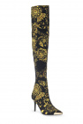 Versace Jeans Couture BLACK Heeled knee-high boots