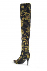 Versace Jeans Couture BLACK Heeled knee-high boots