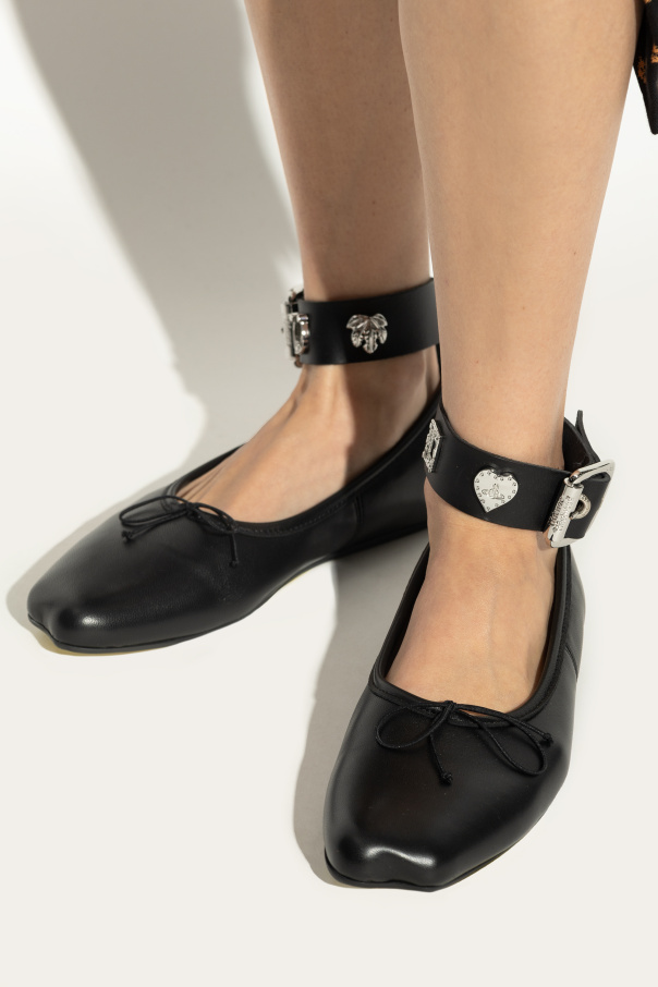 Vivienne Westwood Bailarinas de couro