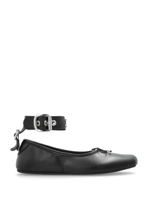 Leather ballet flats