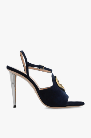 Suede heeled sandals od Gucci