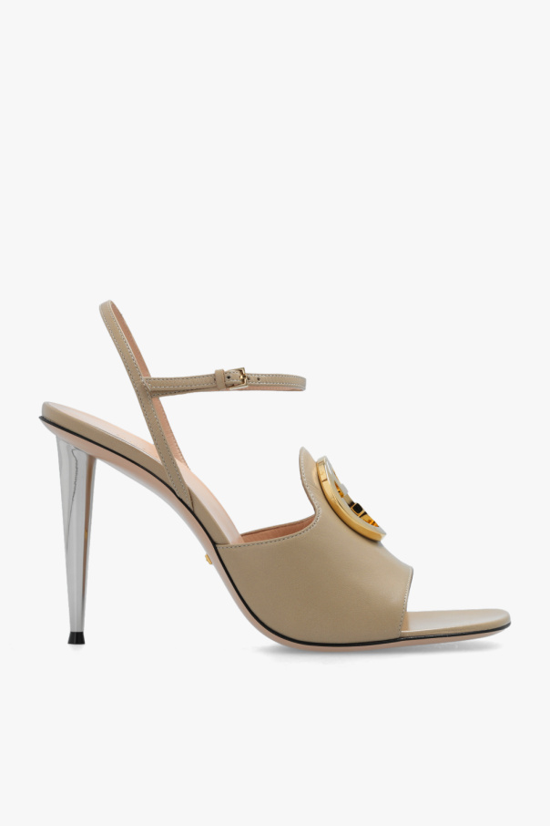 Gucci Leather heeled sandals