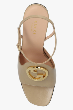 Gucci Leather heeled viscose