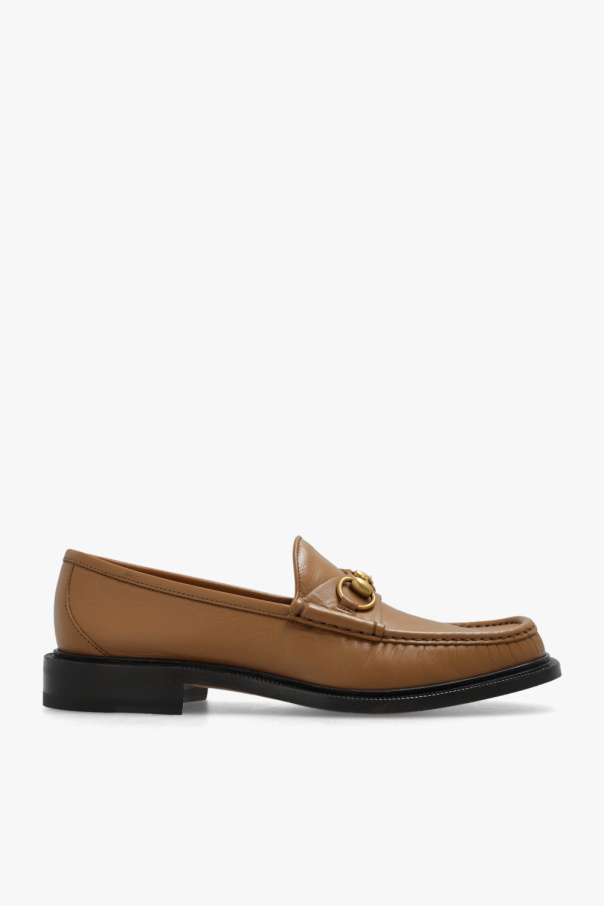 gucci eyes Leather loafers