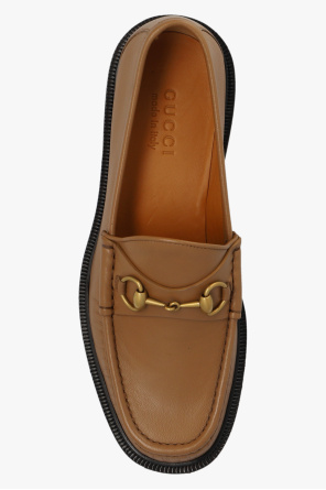 gucci eyes Leather loafers