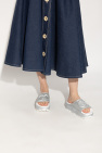 Gucci SILVER Platform slides with logo