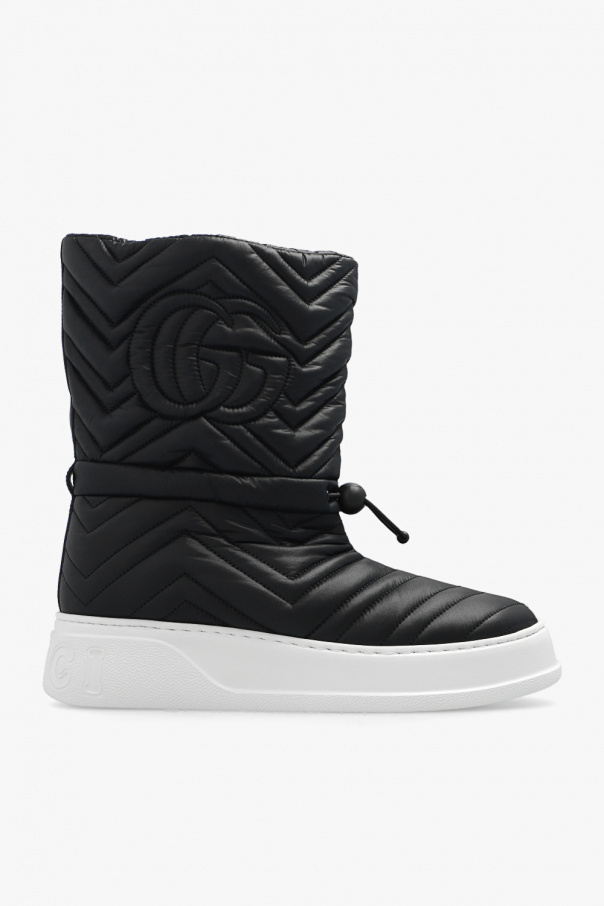 gucci 95mm Quilted snow boots with logo