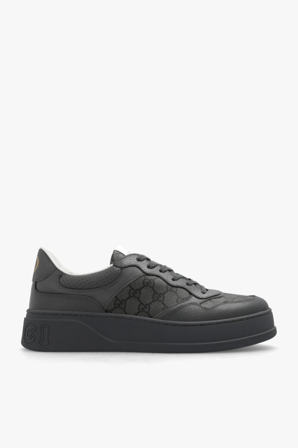 gucci silk Sneakers with monogram