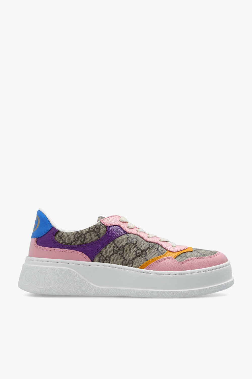 Gucci Gucci Kids Children's leather sneaker with Web