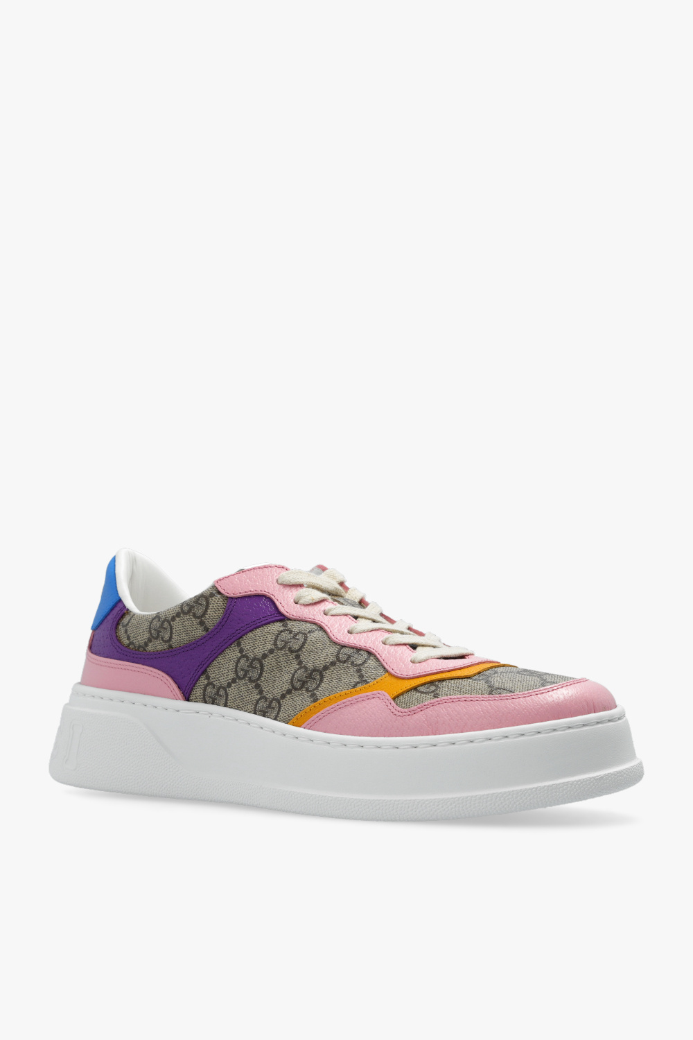 Gucci Gucci Kids Children's leather sneaker with Web