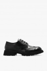 Alexander McQueen BLACK Leather derby shoes