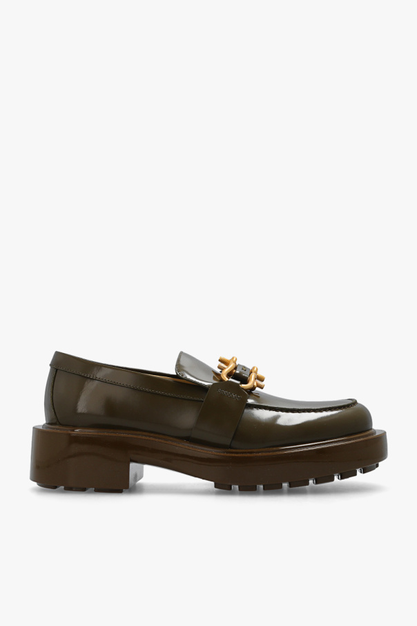 bottega Braun Veneta ‘Monsieur’ leather loafers