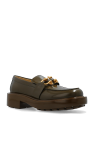 Bottega Veneta GREEN ‘Monsieur’ leather loafers