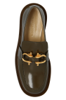 Bottega Veneta GREEN ‘Monsieur’ leather loafers