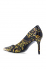 highland over the knee boots stuart weitzman shoes highland blk Pumps with ‘Regalia Baroque’ print