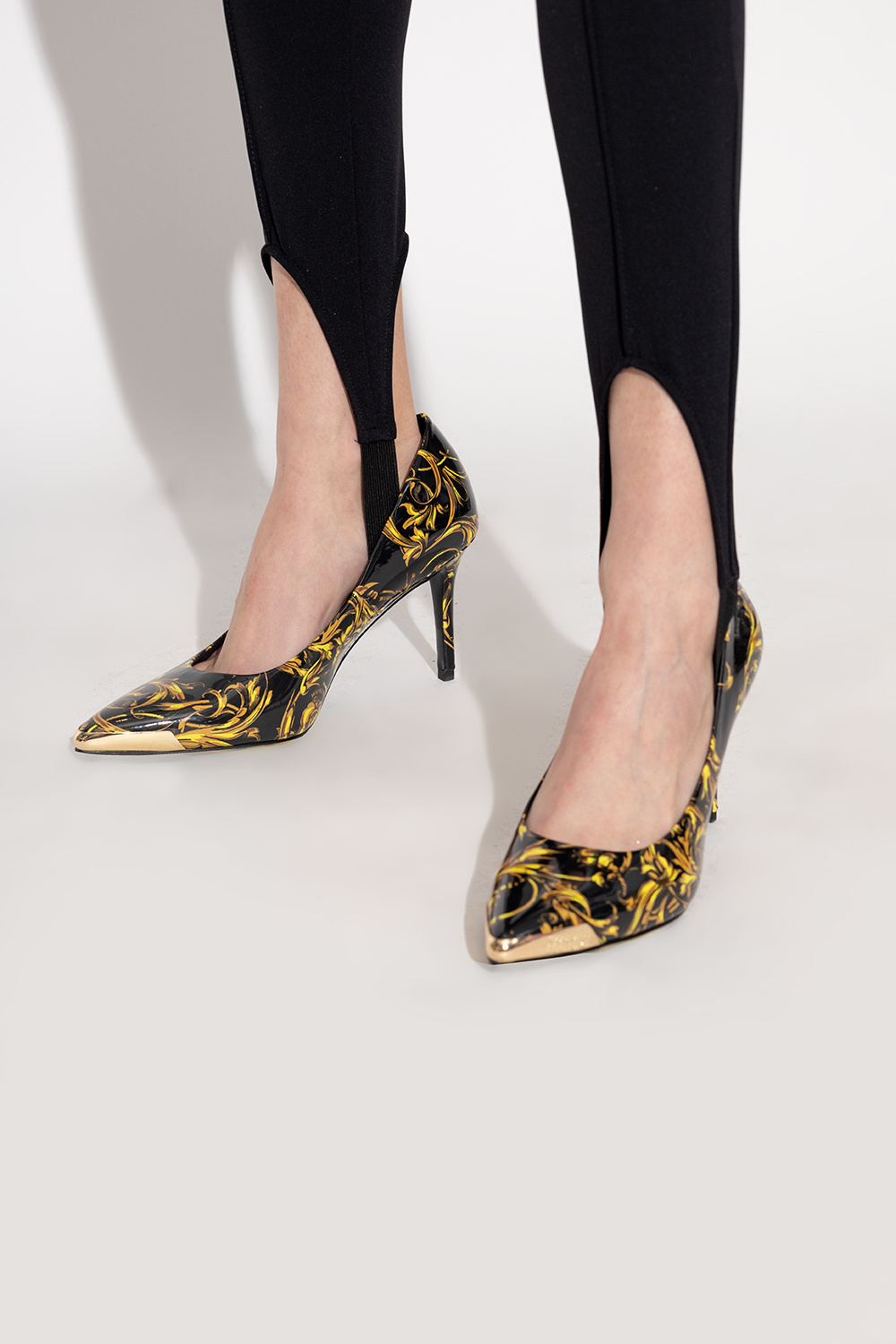 Versace Jeans Couture Pumps with ‘Regalia Baroque’ print