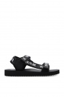 Mens basketball mid-top sneaker Sandals with logo