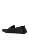 Gucci BLACK Monogrammed moccasins
