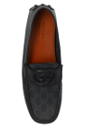 Gucci BLACK Monogrammed moccasins