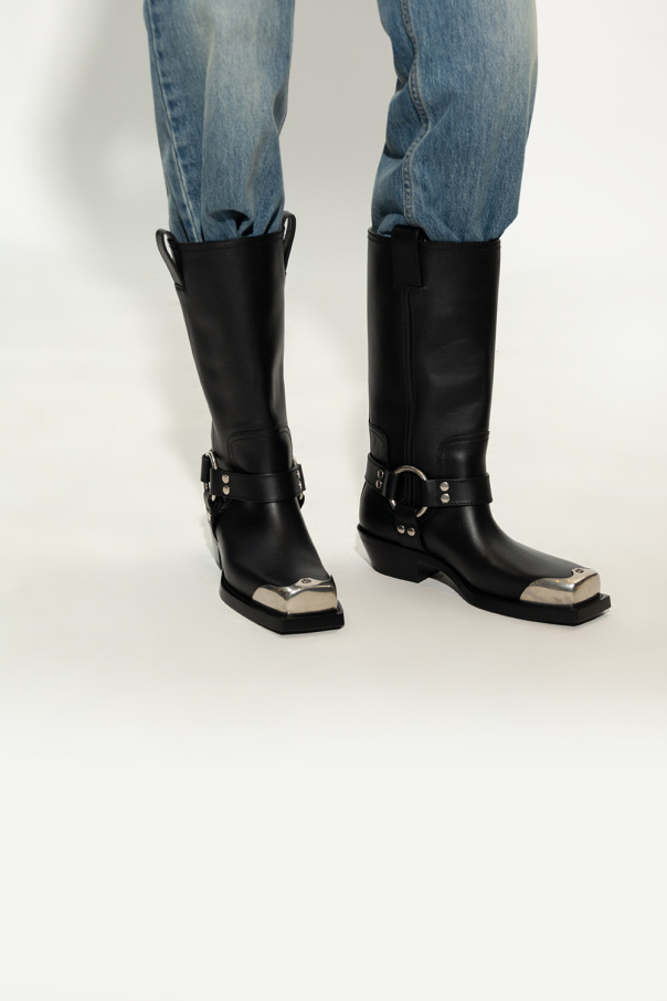 Gucci Collection Leather cowboy boots