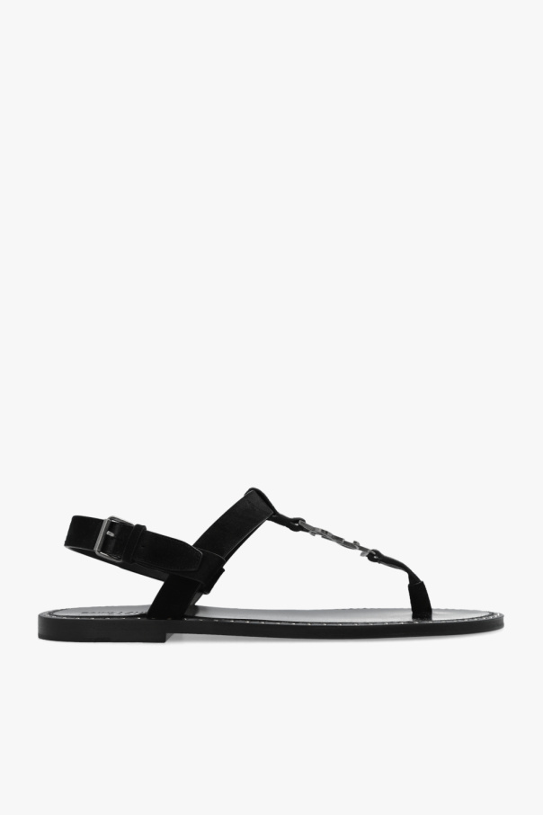 ‘Cassandra’ suede sandals od Saint Laurent