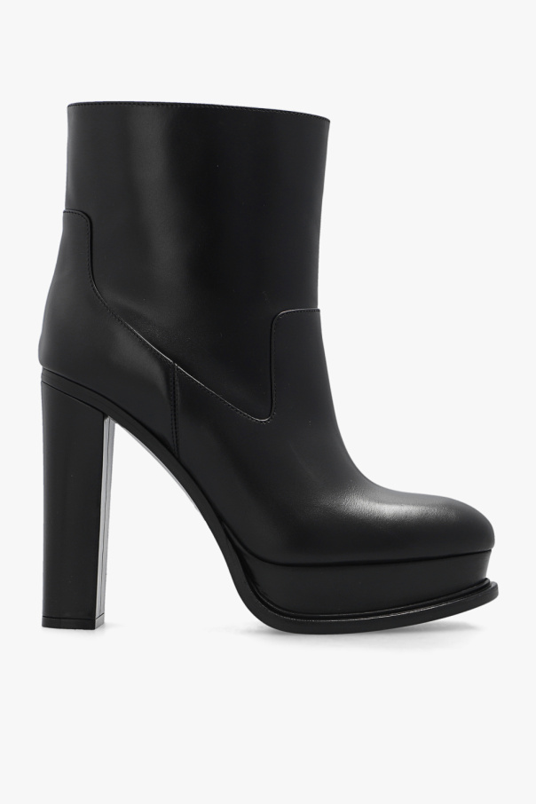 Leather heeled boots od Alexander McQueen