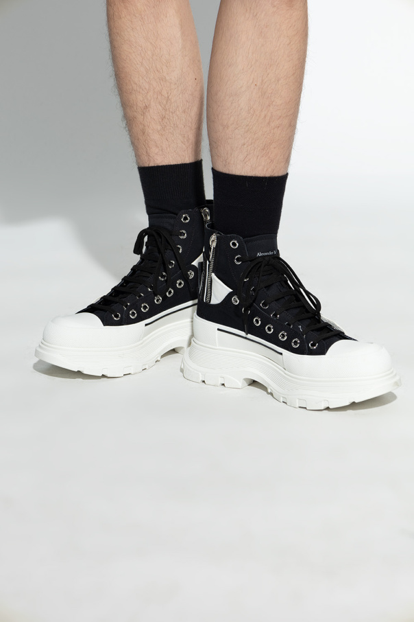 Alexander McQueen Buty sportowe za kostkę na platformie