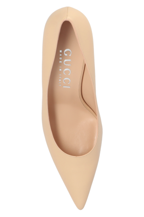 Gucci Leather pumps with logo