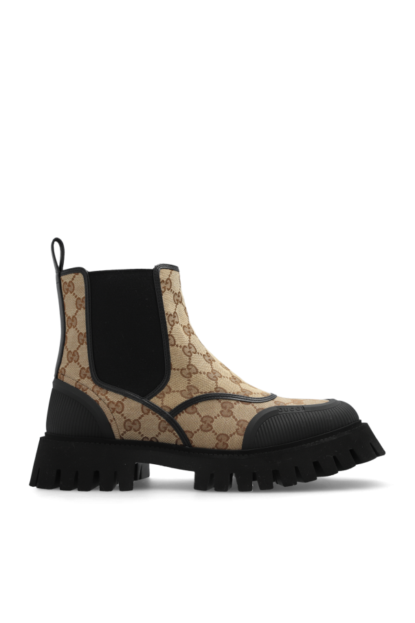 Monogrammed ankle boots od Gucci