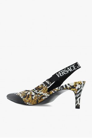 Versace Jeans Couture Wzorzyste buty na obcasie