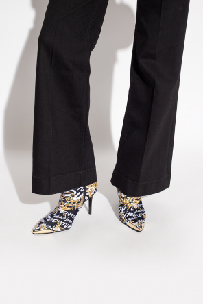 Patterned heeled ankle boots od TM STYLE 68 Dress Femme argent