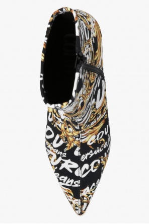 Versace Jeans Couture Patterned heeled ankle boots