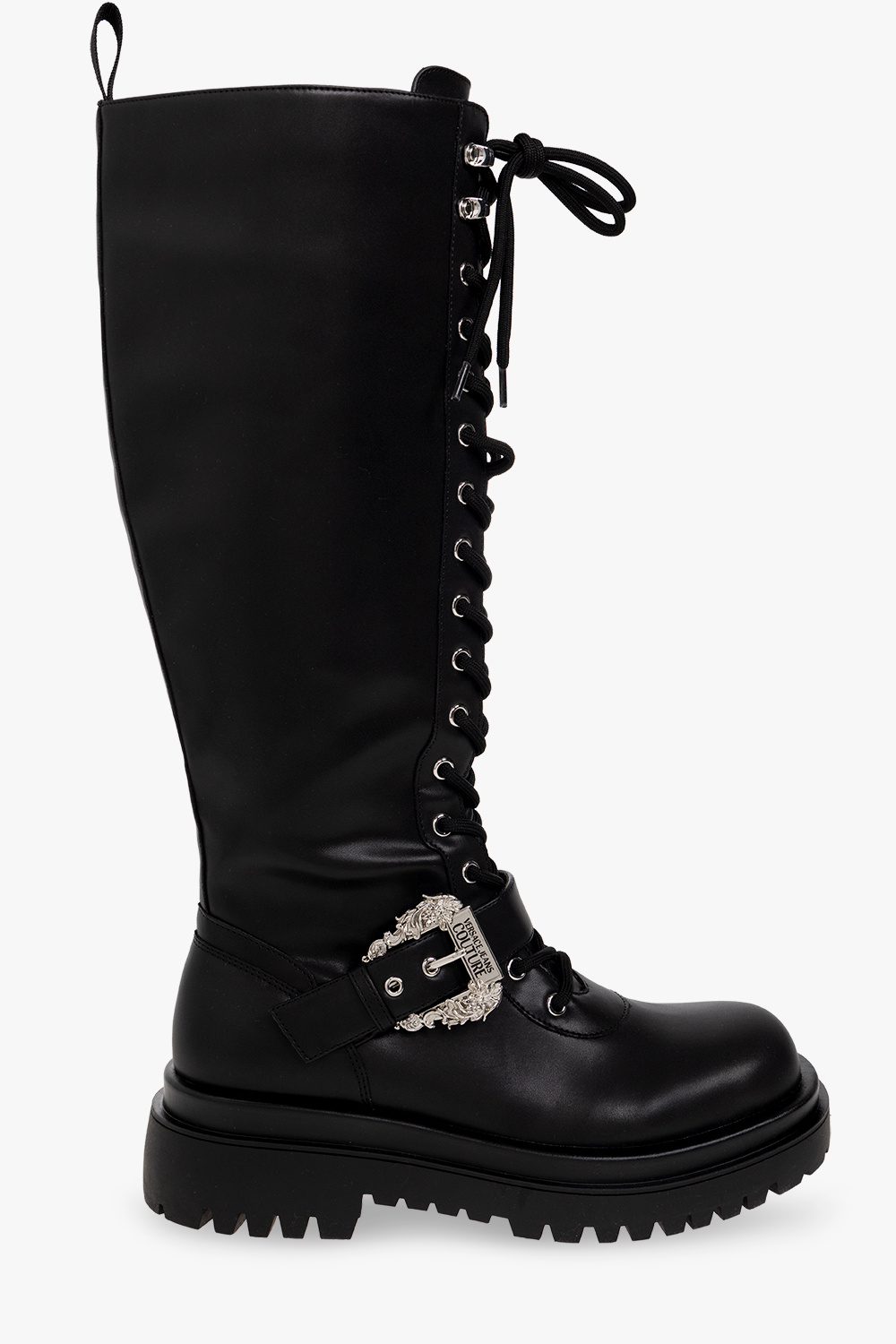 Versace Jeans Couture Lace-up knee-high boots