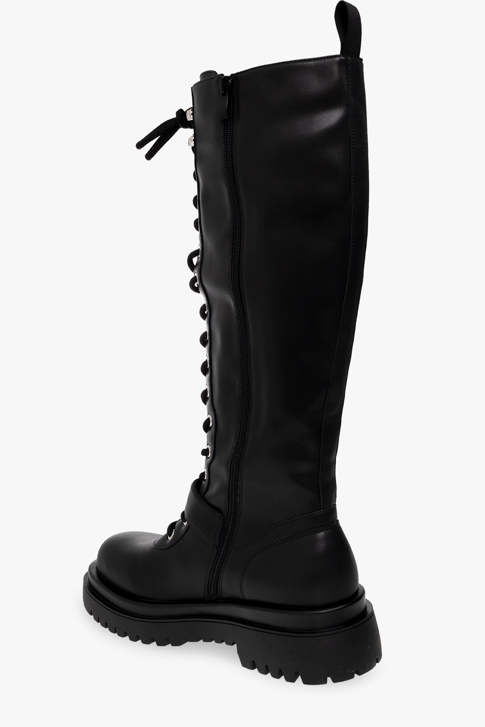 Versace Jeans Couture Lace-up knee-high boots