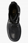 Versace Jeans Couture BLACK Combat boots with decorative buckle