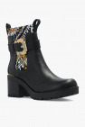 Versace Jeans Couture BLACK Heeled ankle boots with logo