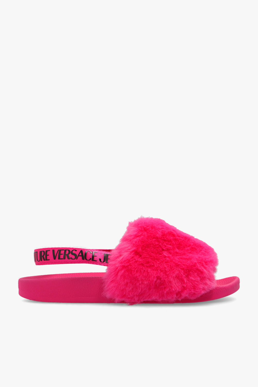 Versace Jeans Couture Faux fur slides