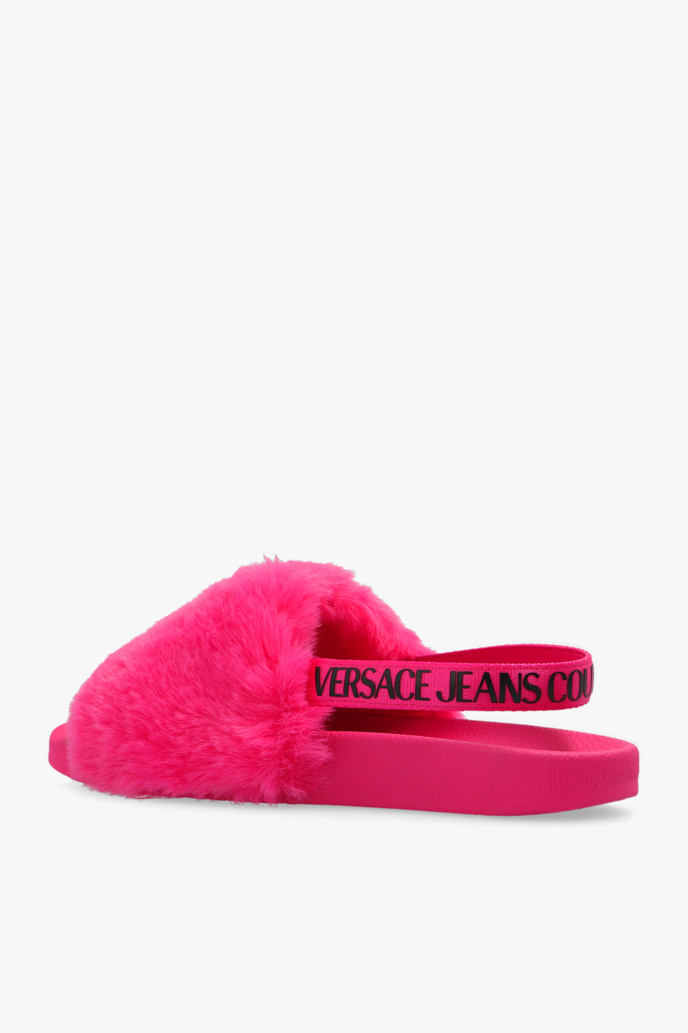 Versace Jeans Couture Faux fur slides