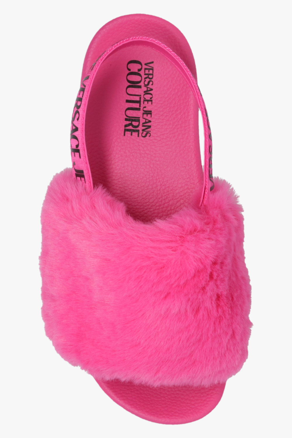 Versace Jeans Couture Faux fur slides