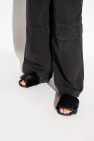 Versace Jeans Couture BLACK Faux fur slides