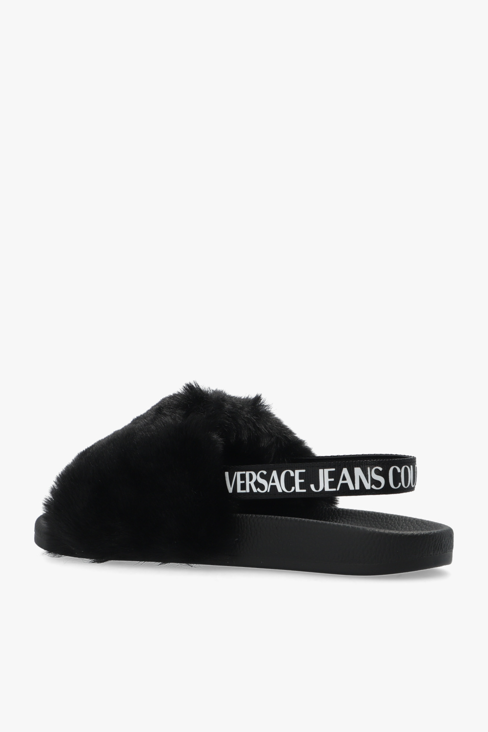 Versace Jeans Couture Faux fur slides