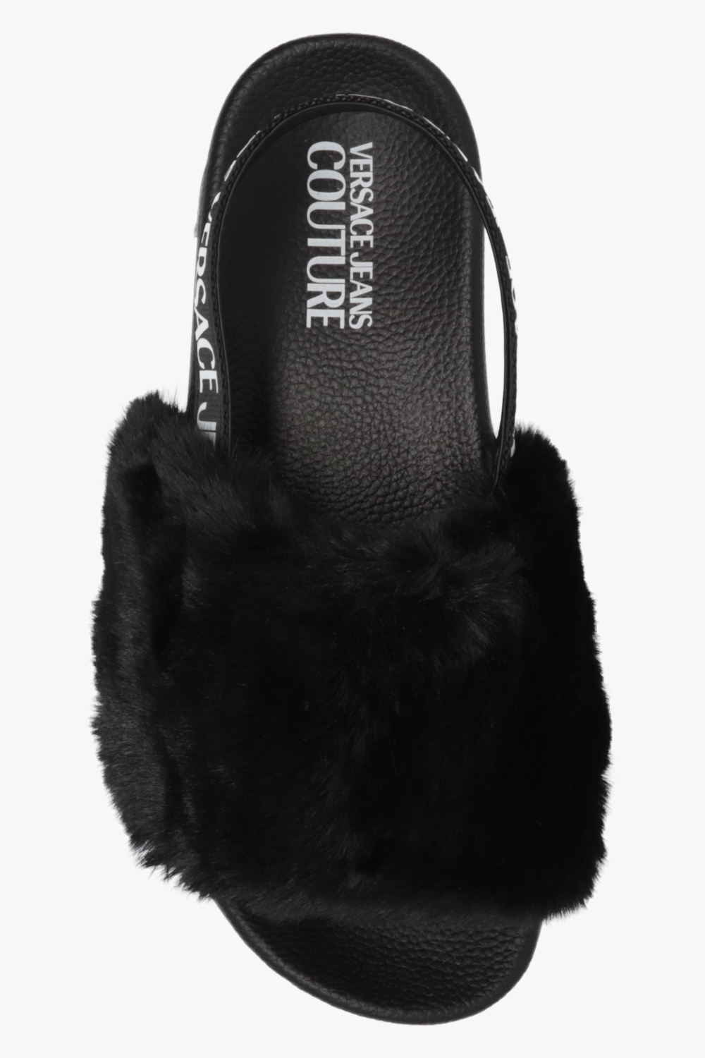 Versace Jeans Couture Faux fur slides