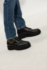 Versace Jeans Couture BLACK Leather ankle boots with logo
