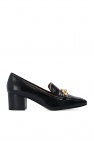 Tory Burch BLACK Leather moccasins