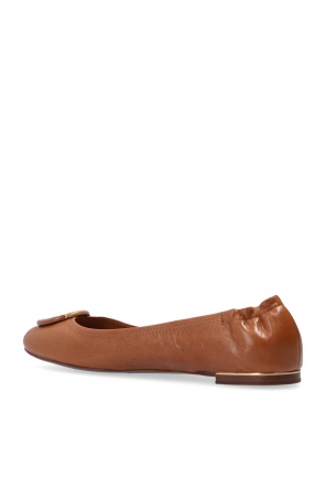 Tory Burch Leather ballet flats with logo