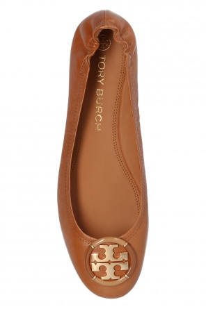 Tory Burch Leather ballet flats with logo