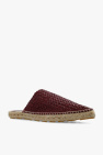 Bottega Veneta BROWN ‘Merlot’ leather espadrilles