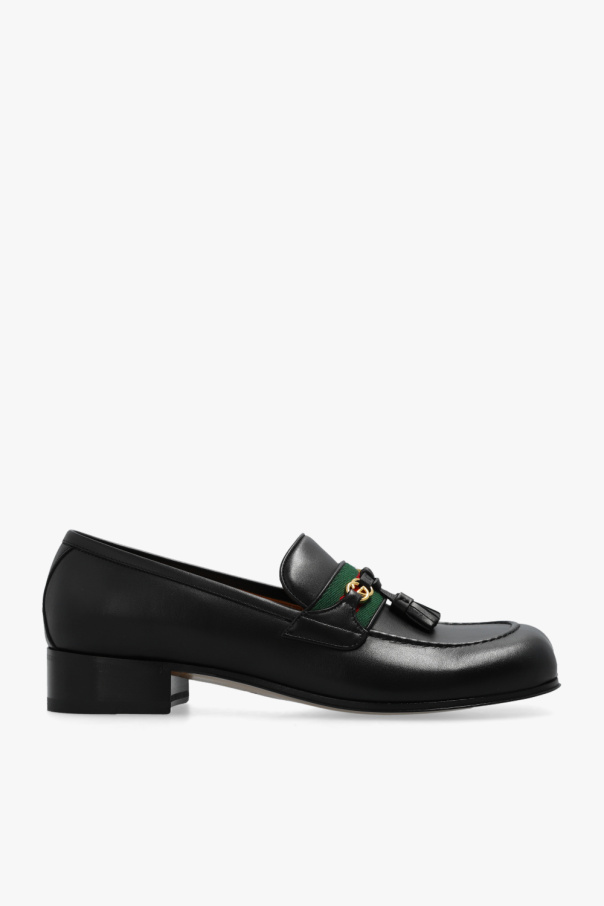 gucci LEATHER Leather loafers